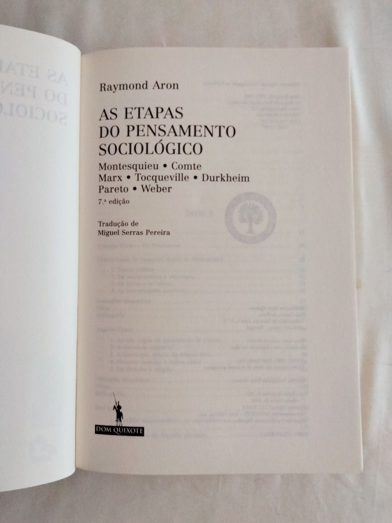 Vendo Livro As Etapas do pensamento sociológico