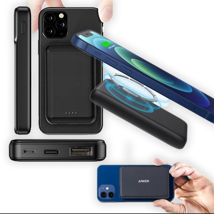 Magnetyczny Powerbank Anker 5000 mAh czarny nowy super cena