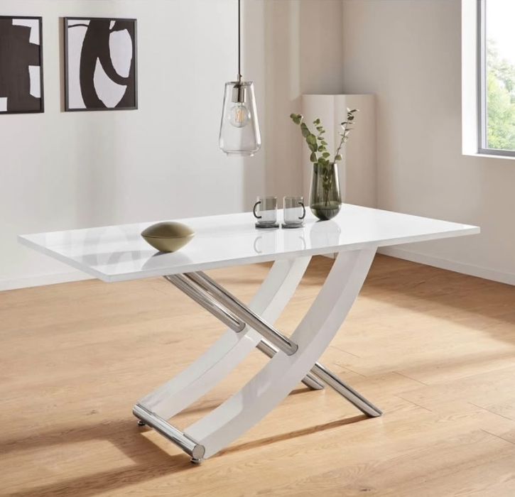 Сучасний обідній стіл бренду INOSIGN. Білий глянець.