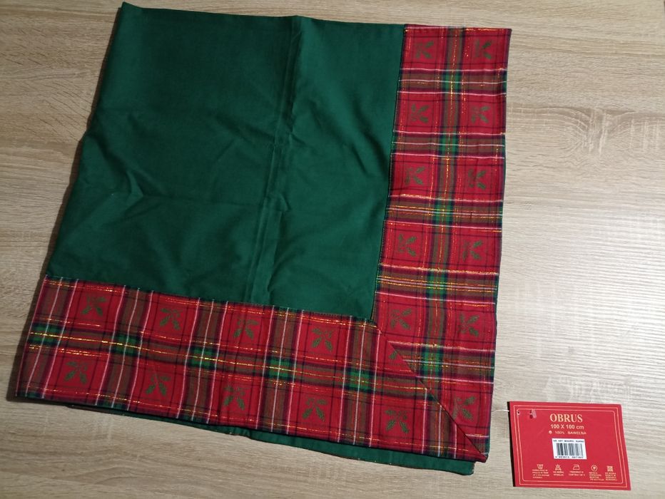 Obrus świąteczny serweta kwadrat 100x100