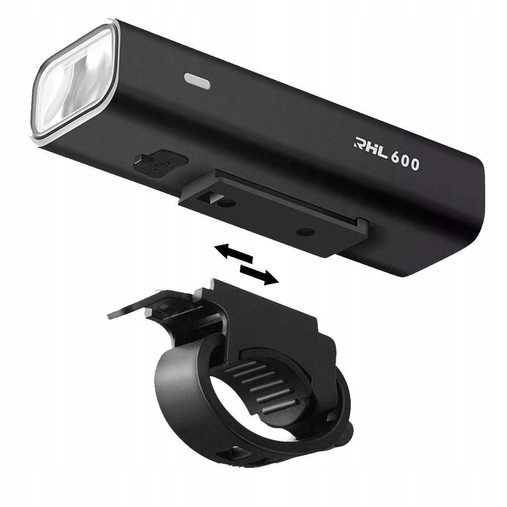 Lampka rowerowa przednia Rockbros RHL600 LED USB 600LM IPX6