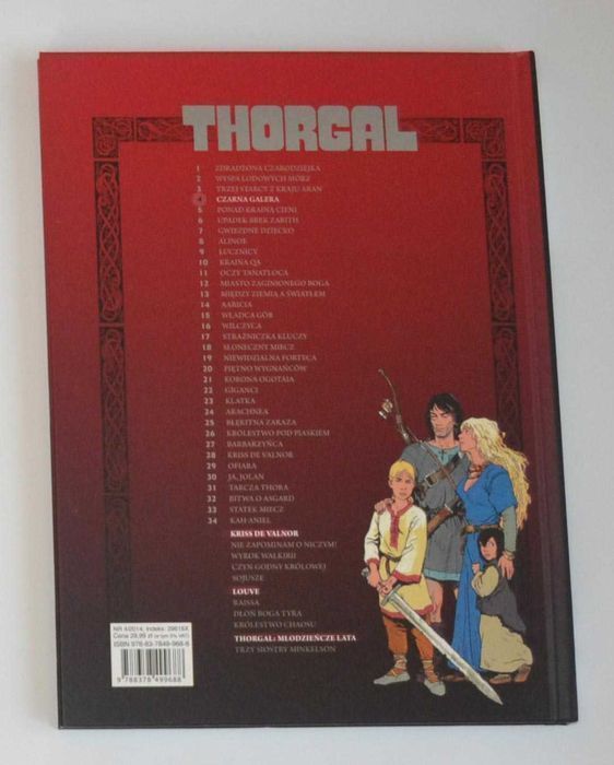Komiks:	Thorgal	#4	Czarna galera	2014	 Hachette	Oprawa: 	Twarda