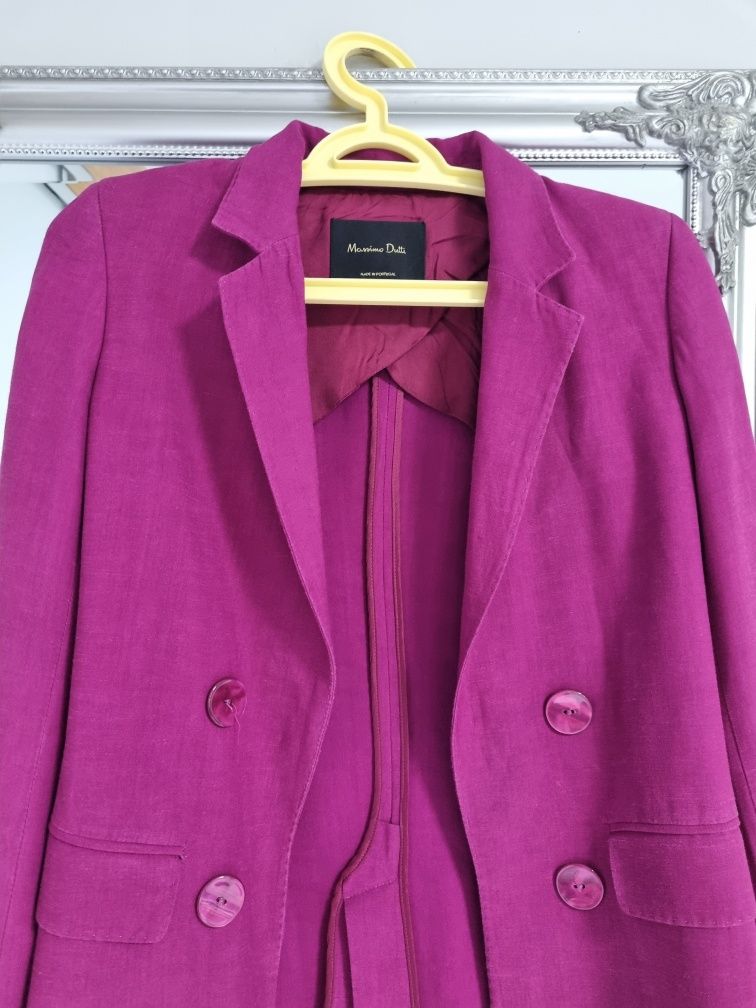 Massimo Dutti marynarka damska, rozmiar 34, fuksja