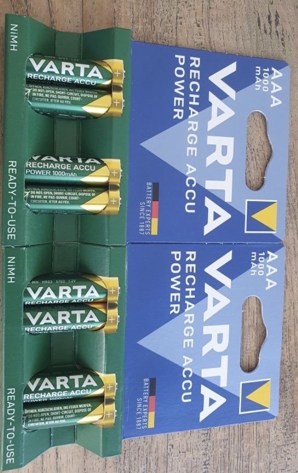 Аккумулятор DURACELL ; VARTA  АА; ААА NIMH 1,2 v 2500