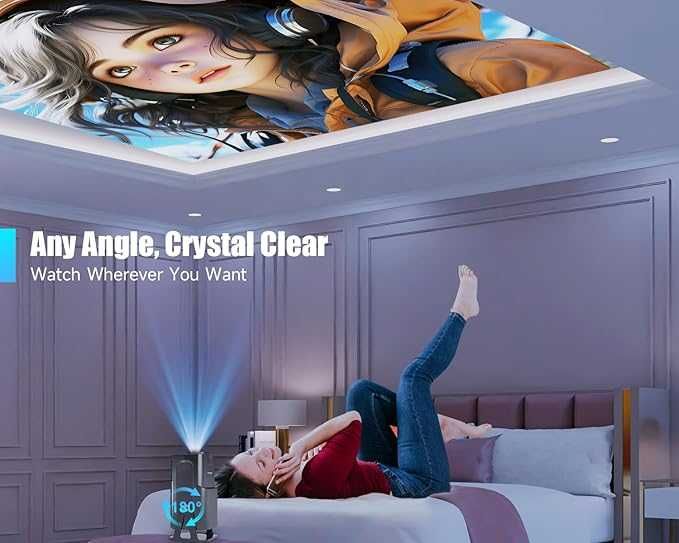 Magcubic Projektor WiFi Pilot Android TV 150 cali 4K FULL HD HY320 Led