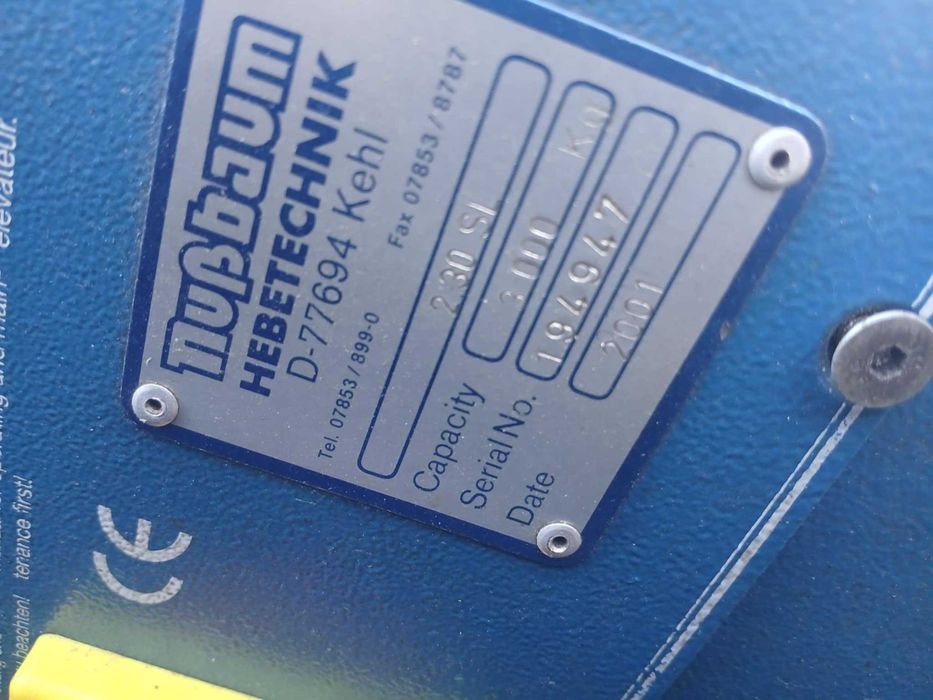 Podnośnik samochodowy 2 kolumnowy śrubowy Nussbaum 3000kg