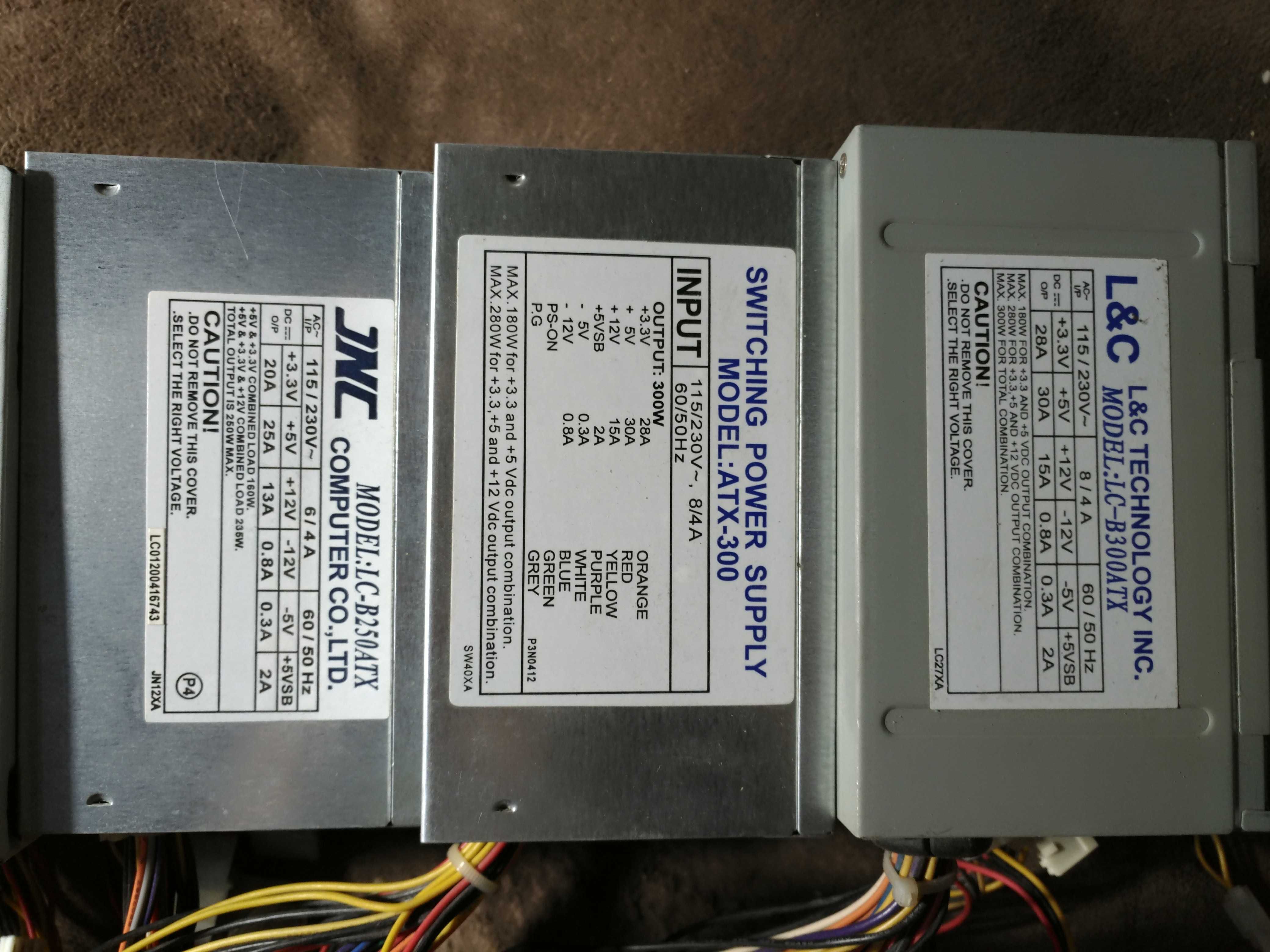 Блоки питания ATX 250W 300W исправные