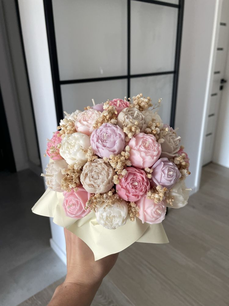 Flower box z swiec sojowych