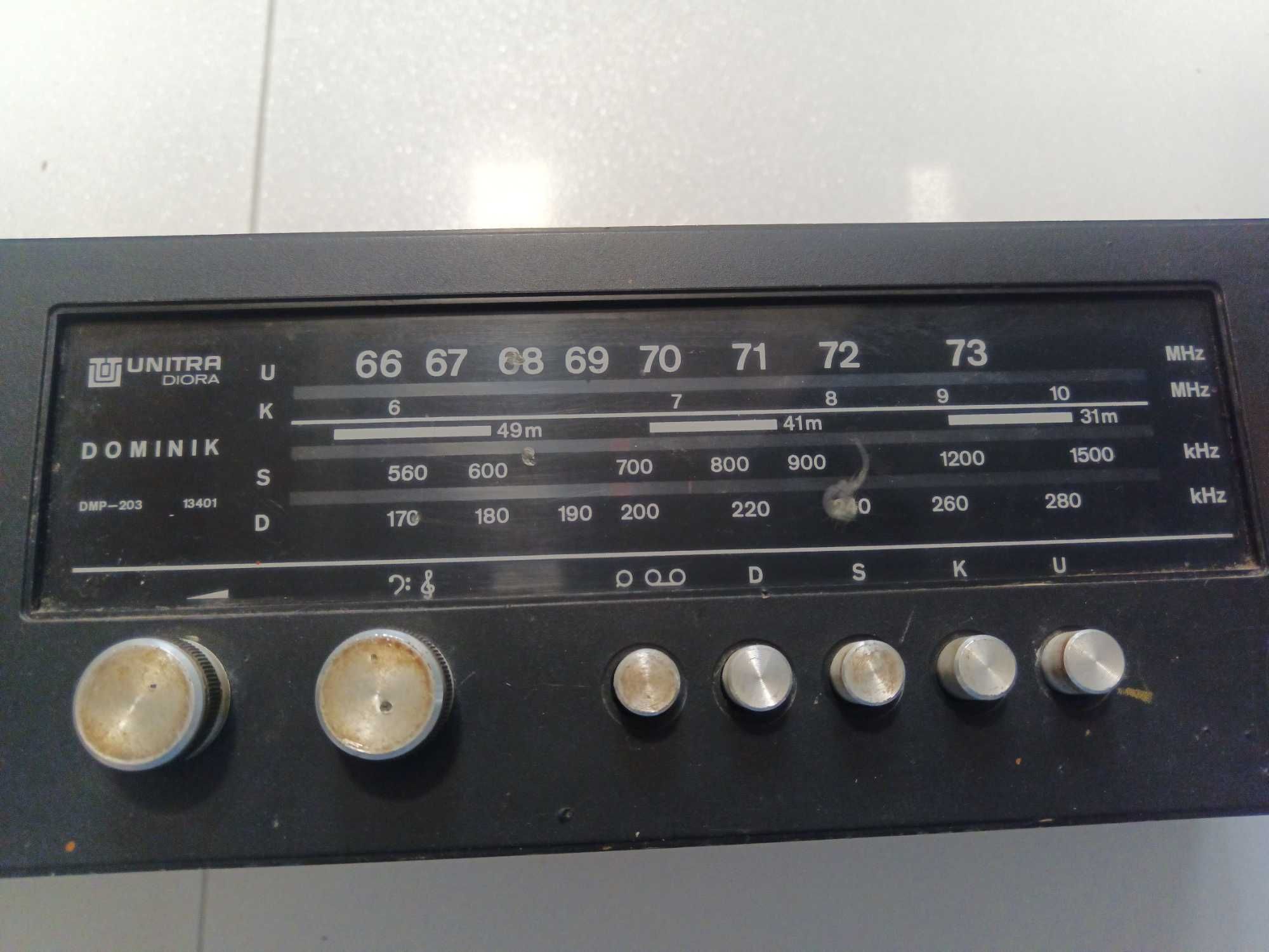 Radio Unitra Diora Dominik DMP - 203 / 13401 SPRAWNE / DARMOWA DOSTAWA