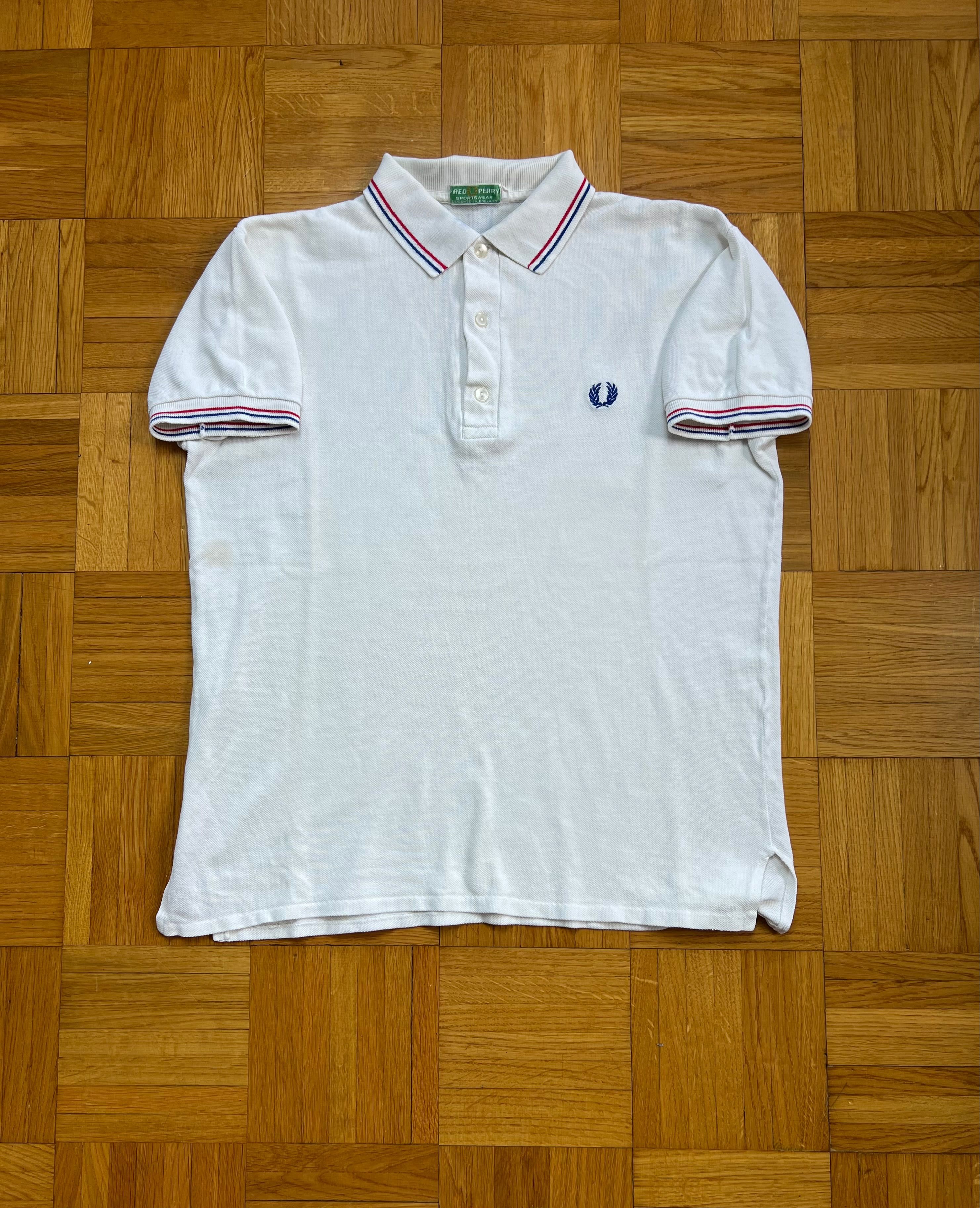 Polo Koszulką Fred Perry 70’s vintage rare white