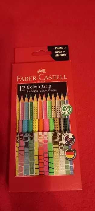 Faber Castel kredki ołówkowe 12 kolorów grip