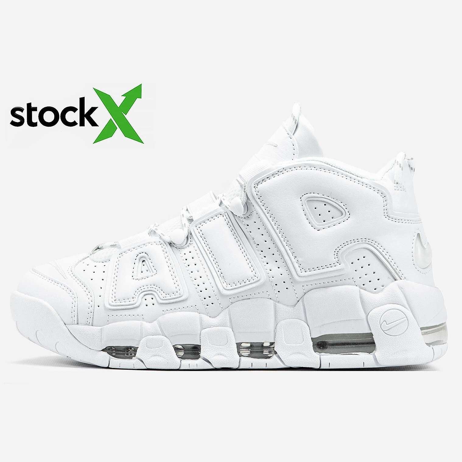 Унисекс кожаные кроссовки Nike Air More Uptempo найк аир море аптемпо