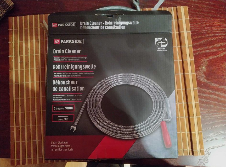Spirala do czyszczenia rur parkside 3m