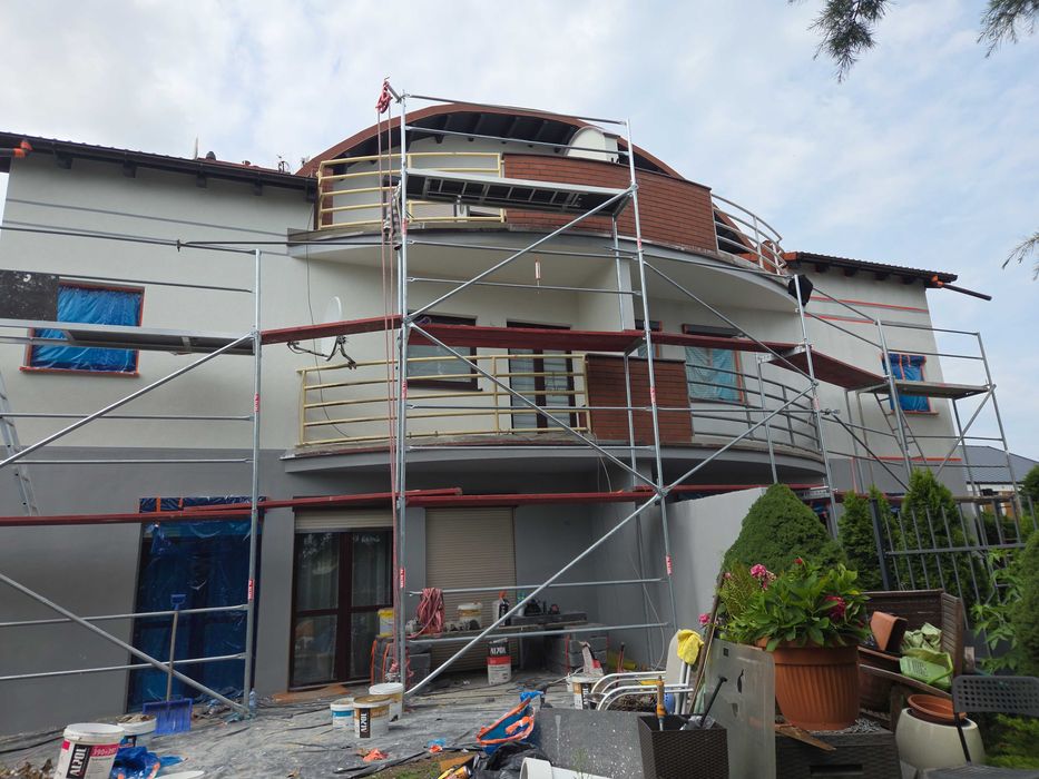 Szczecin, elewacje budynków , malowanie