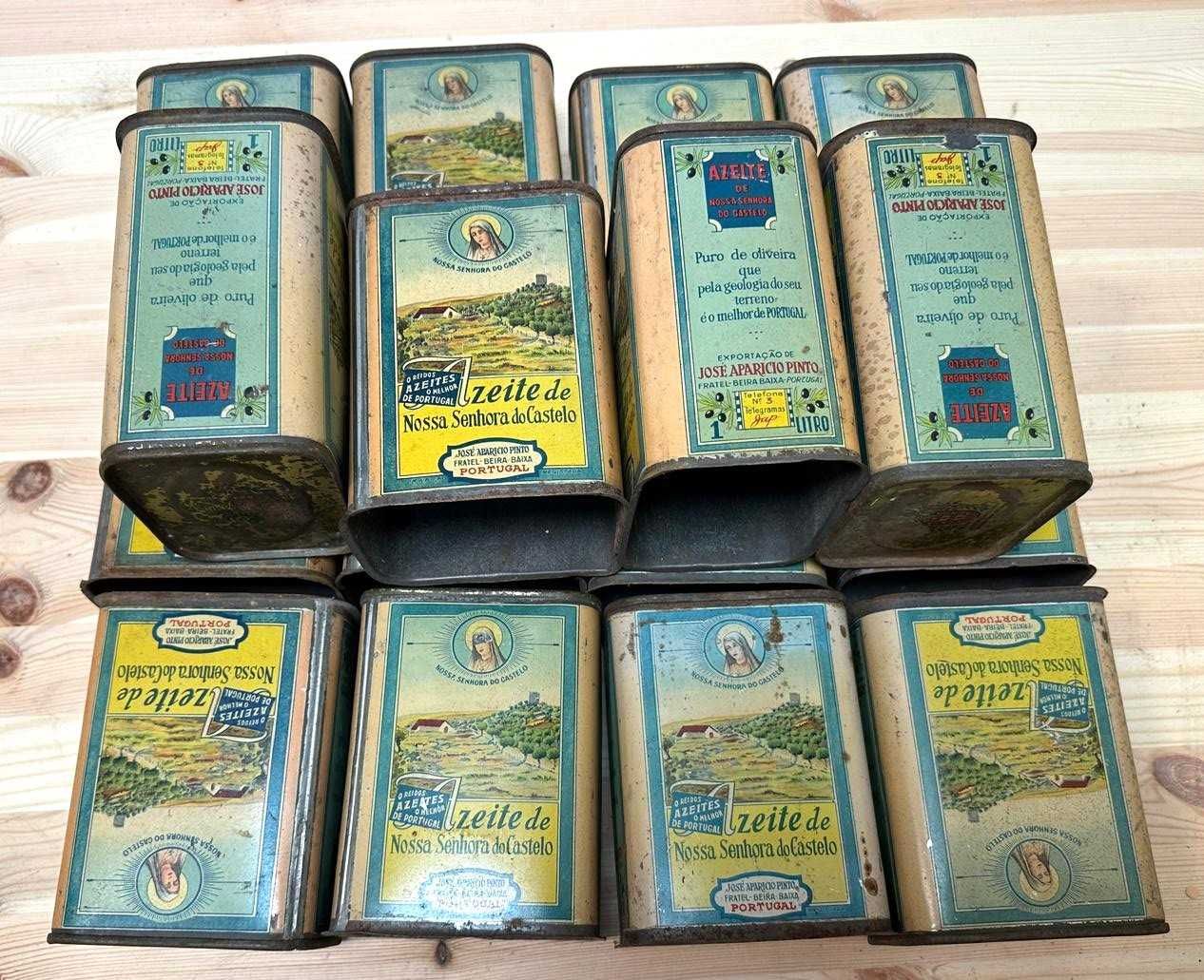 Latas antigas de azeite, para coleção ou decoração