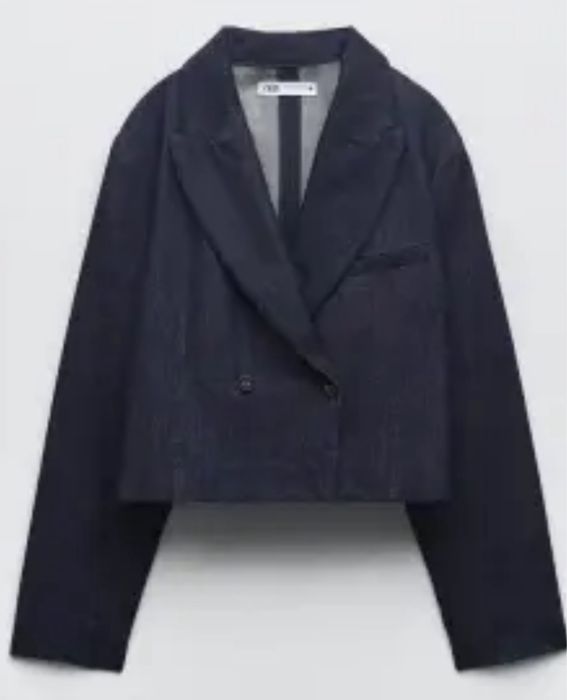 Пиджак кроп denim Zara р.XS