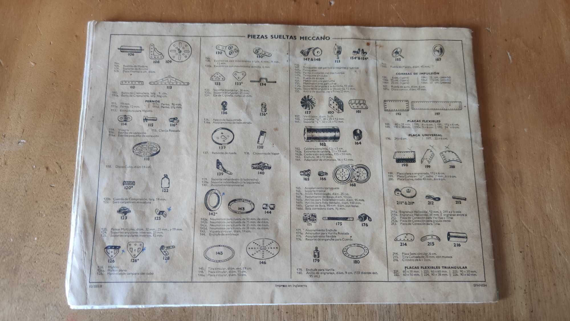 Manual Meccano no. 1 vintage