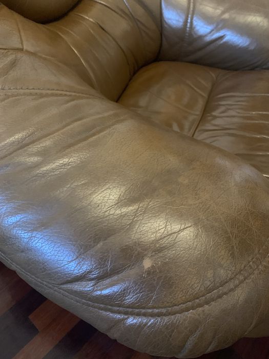 Maple / Sofá pele castanho