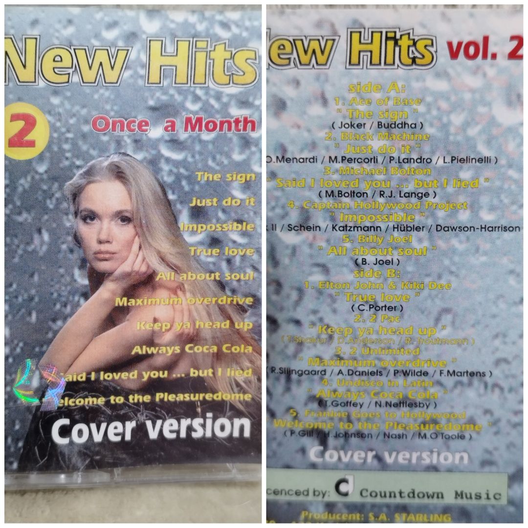 Kaseta magnetofonowa "NEW HITS / COVER VERSION" - 6 szt