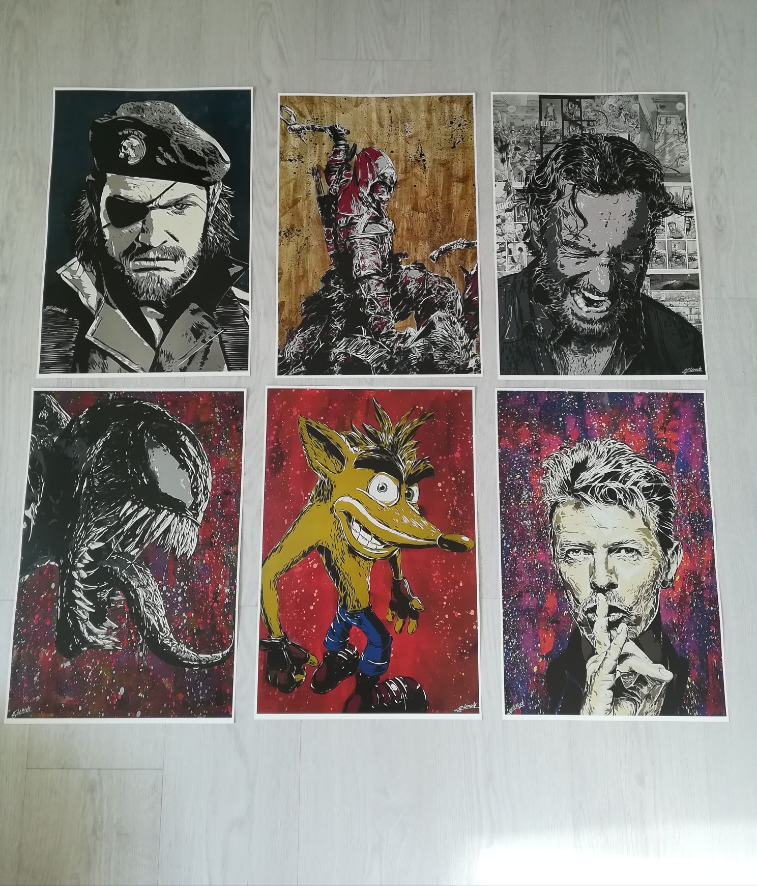 Posters/Art Prints David Bowie, Rick Grimes, Venom, Hulk, etc.