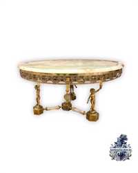 Антикварный бронзовый журнальный кофейный столик стол антиквариат