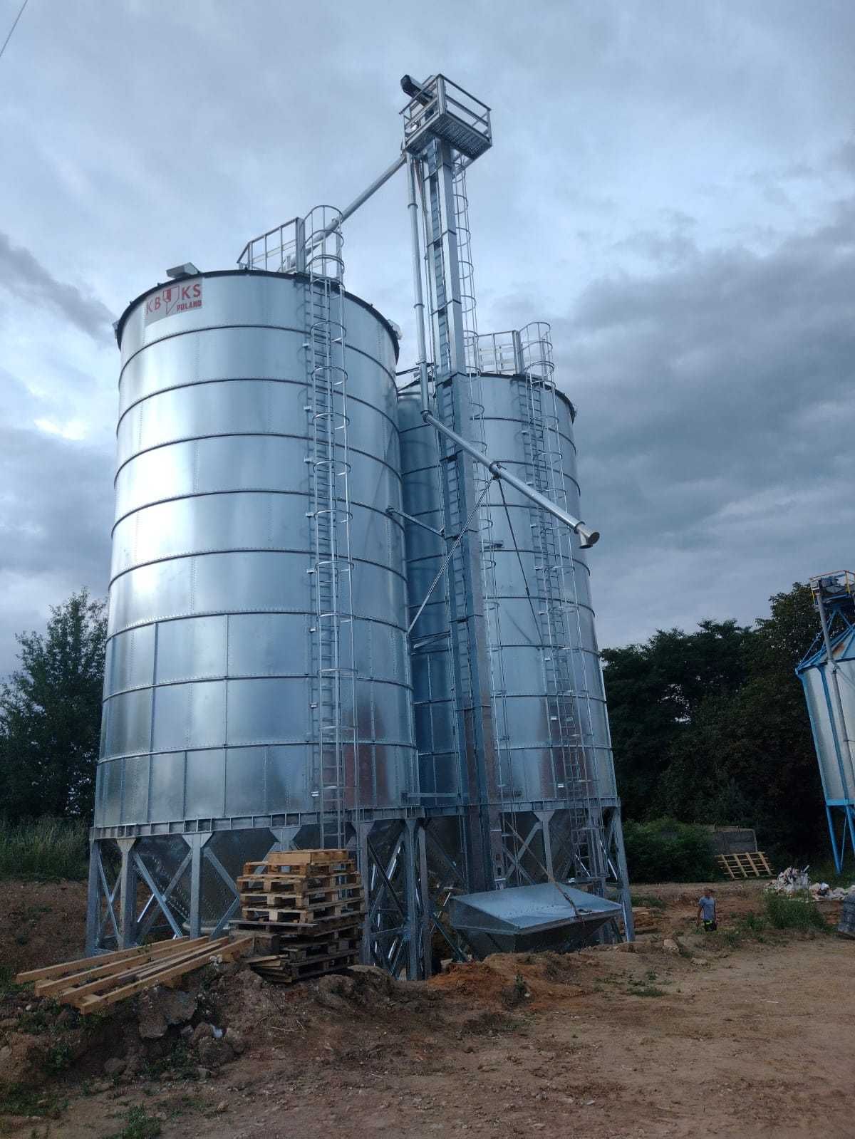 Silos zbożowy lejowy 322t Kbks Poland KSL640