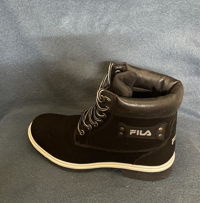 Кожанные нубук ботинки Fila. Оригинал. Размер 39. Тракторная подошва.