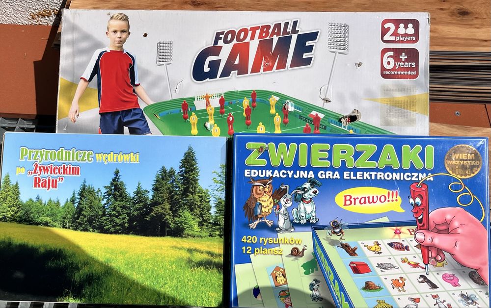 Gry planszowe towarzyskie 3 sztuki