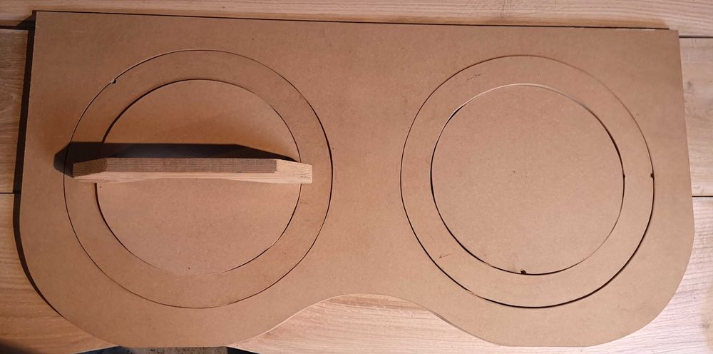 Blat z otworami 50 cm