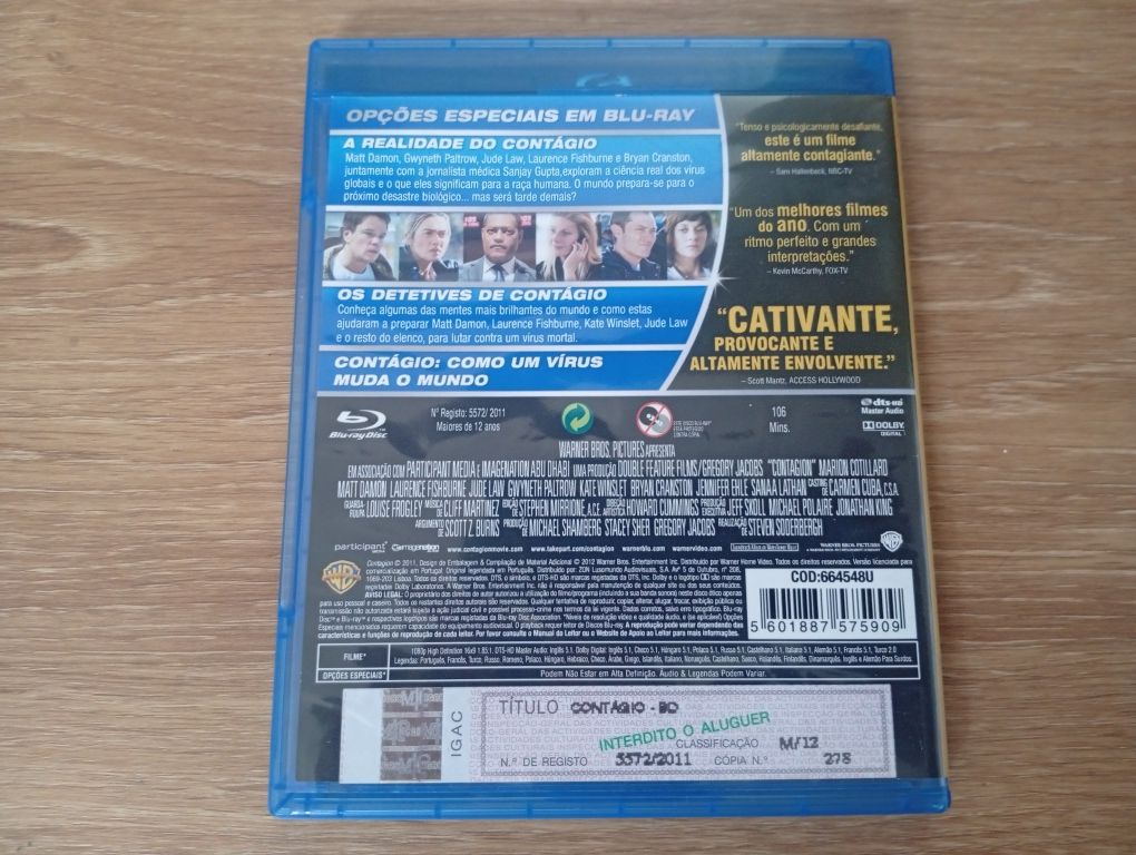 Contágio Blu-ray