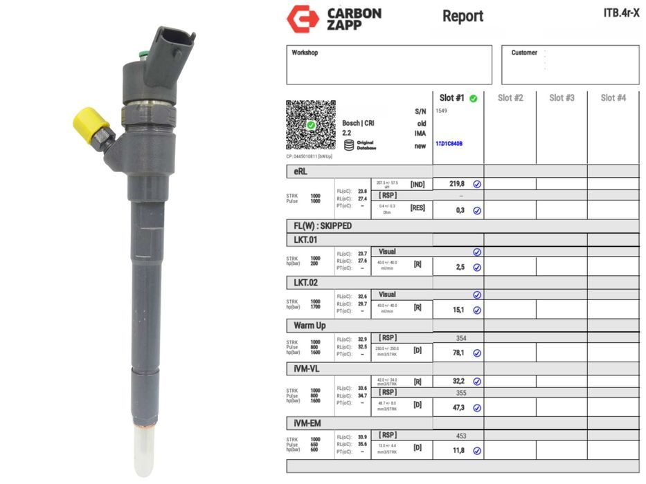 Regenerowany wtryskiwacz 0445.110.269 Bosch Chevrolet Opel 2.0