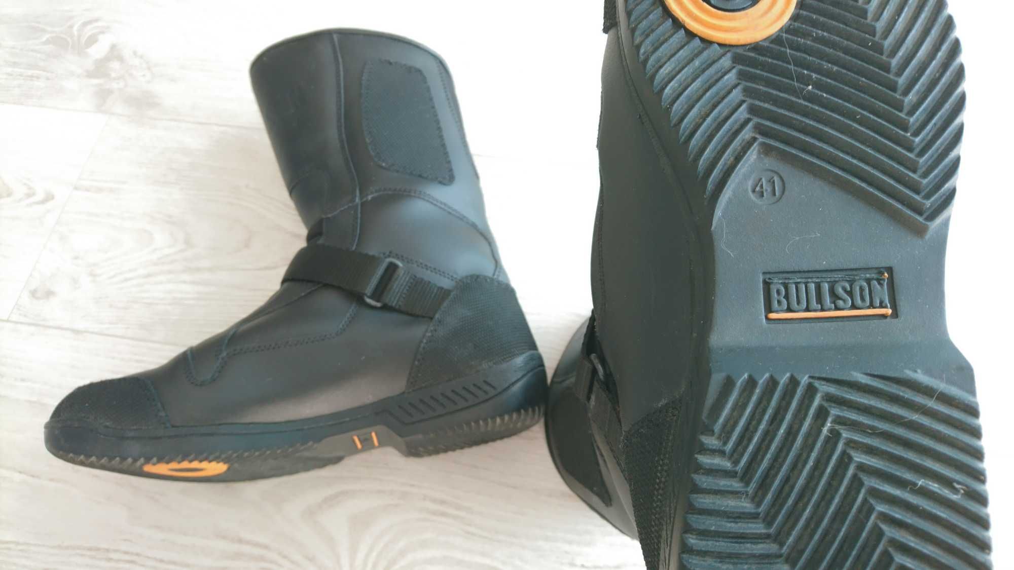 Botas de moto impermeavéis em couro Tamanho 41