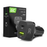 Green Cell 48W - Ładowarka samochodowa USB-C + USB-A Quick Charge 3.0