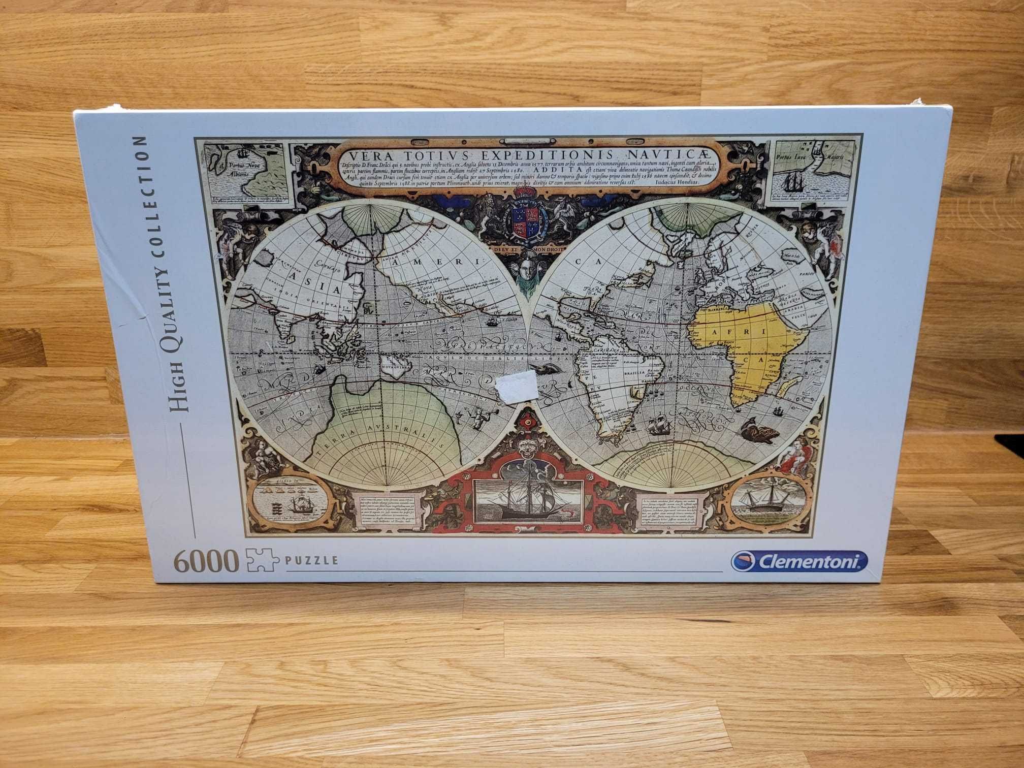 Puzzle 6000 Clementoni Antyczna mapa świata