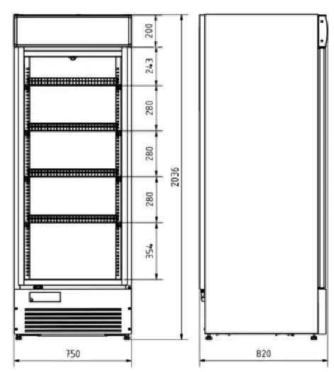 Морозильный шкаф Juka ND75G