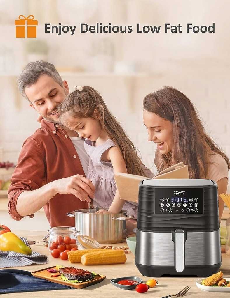 Frytkownica beztłuszczowa Innsky 5,6L, ekran dotykowy INNY POJEMNIK