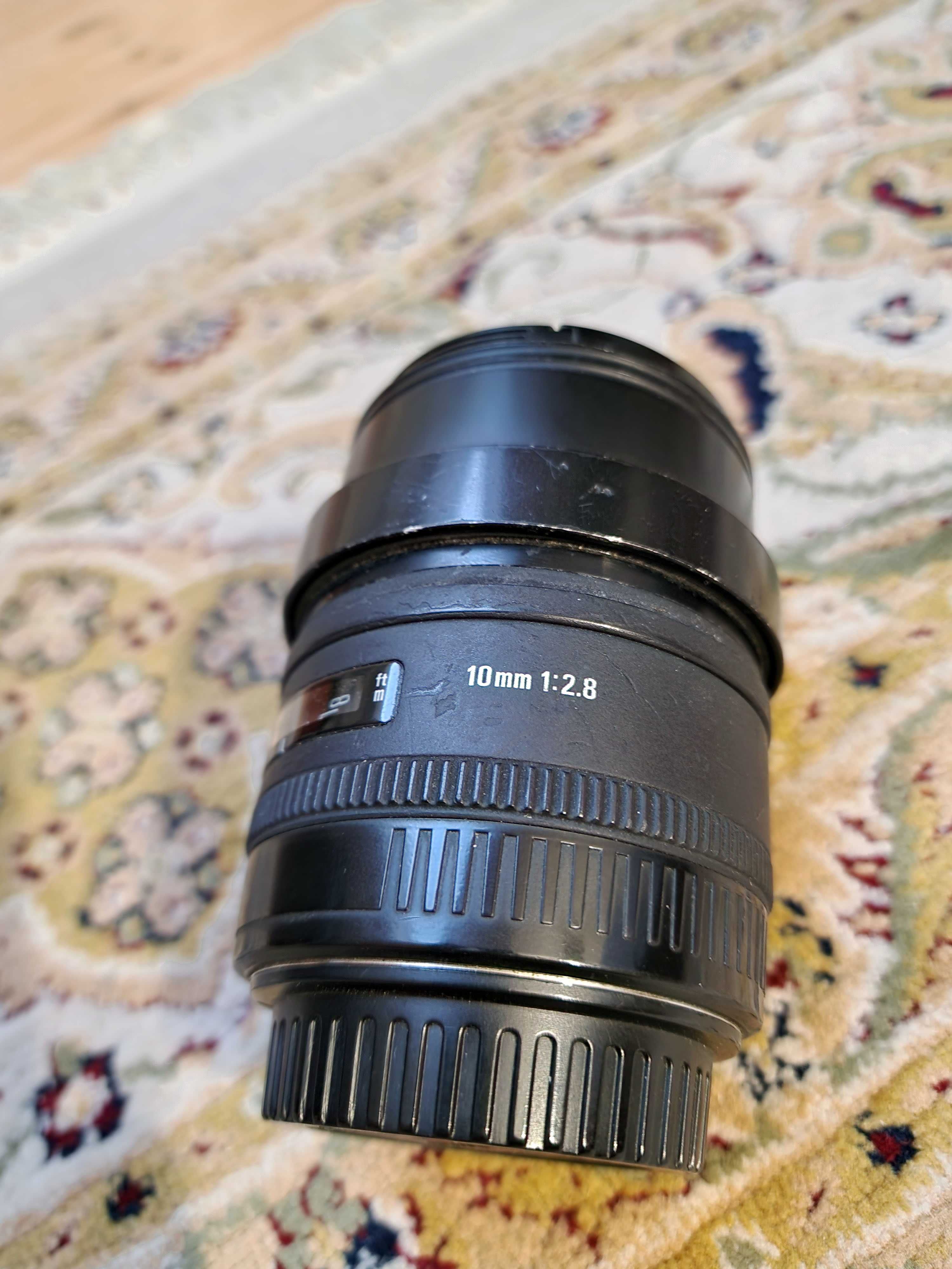 Obiektyw Sigma Fisheye 10 mm 2.8 EX mocowanie Canon