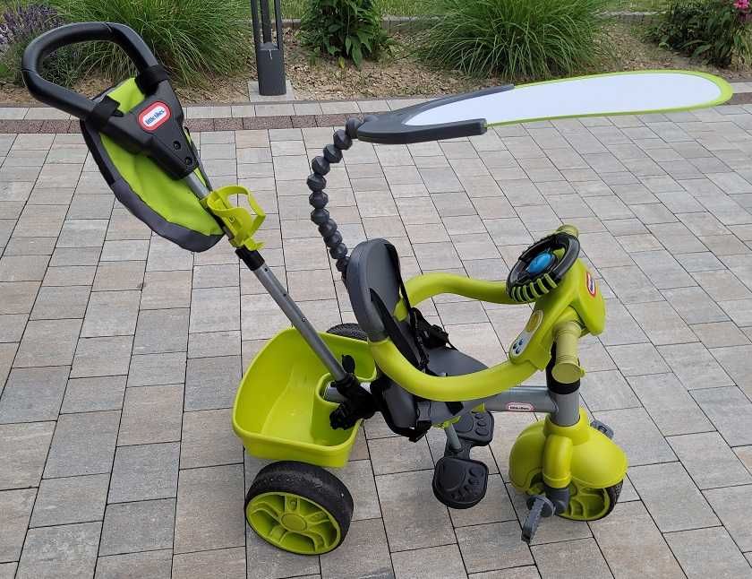 Rowerek trójkołowy dziecięcy Little tikes, pchacz, interaktywny