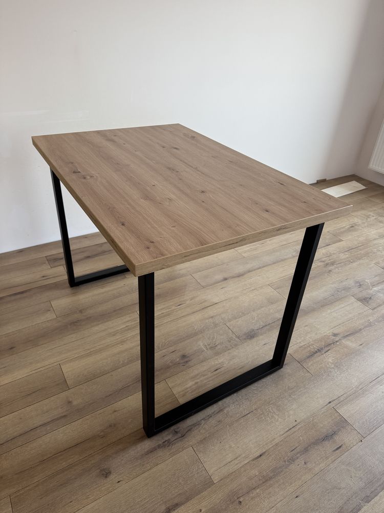 Stół blat laminowany nogi stalowe loft