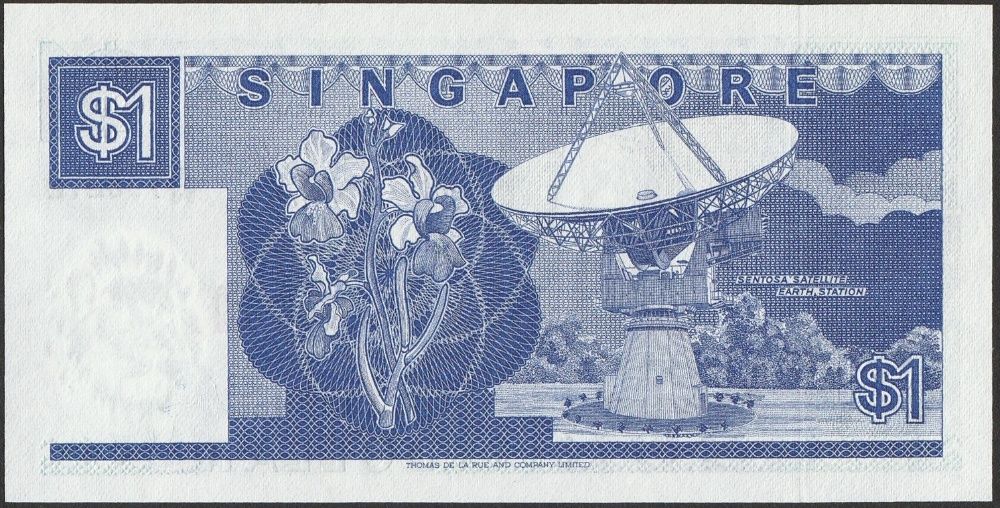 Singapur 1 dolar 1987 - stan bankowy UNC