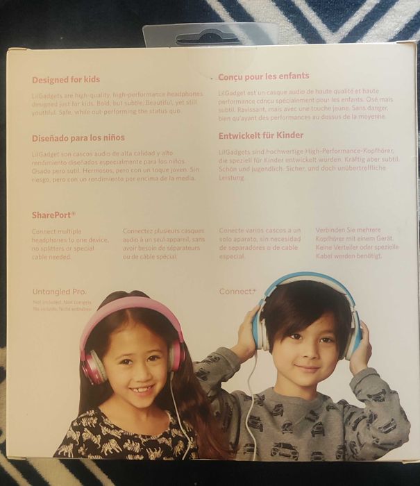 Słuchawki nauszne dla dzieci LilGadgets Connect+, ograniczona głośność