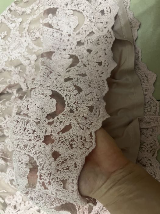 Mohito Spódnica z koronki brudny róż spódniczka koronkowa