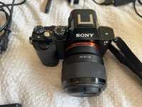 Sony a7 + lente Sony 50mm/F1.8 + carregador e bateria