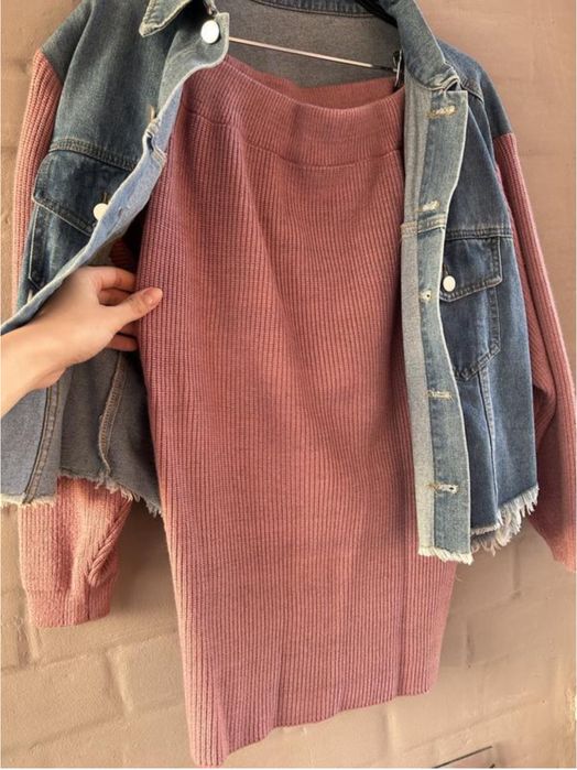 Комплект куртка+спідниця набір костюм жіночий костюм