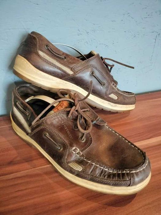 Buty męskie skórzane mokasyny Ten Points 45r.