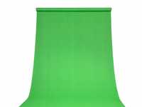 GREEN SCREEN + tuleja  - zielone tło fotograficzne 140cm na 3m
