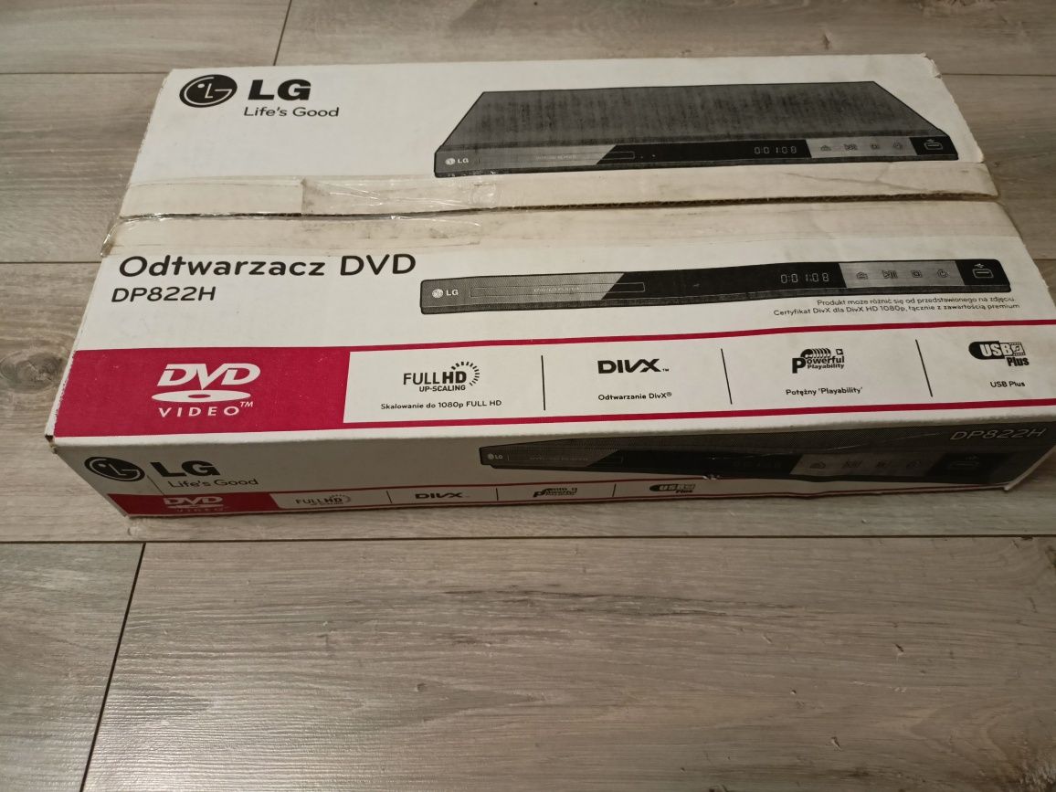 Odtwarzacz DVD LG, model DP822H
