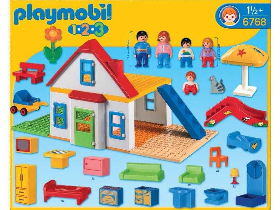 Игровой набор Playmobil 123 Семейный дом с горкой