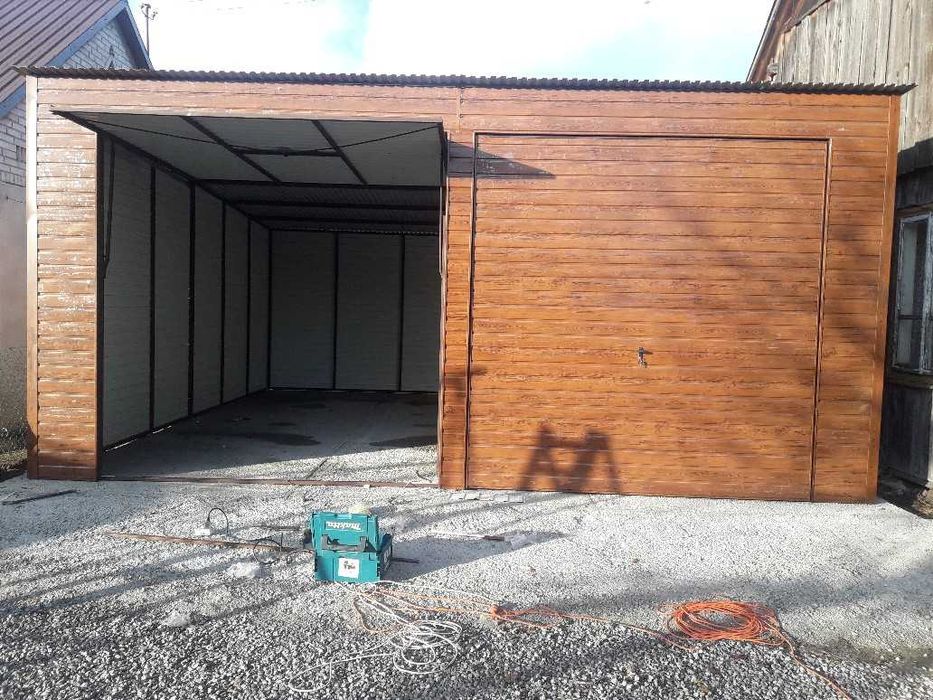 Garaż Blaszany Otwarty / Otwarta Wiata Garażowa - Blaszak – GRZYWSTAL