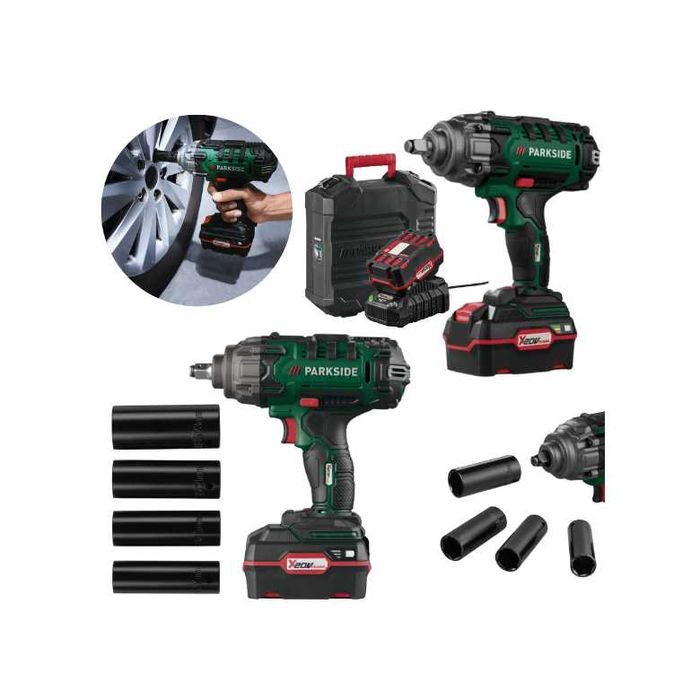 Klucz Udarowy Parkside 20v Passk 20-li C3 Akumulator 4ah + Ładowarka